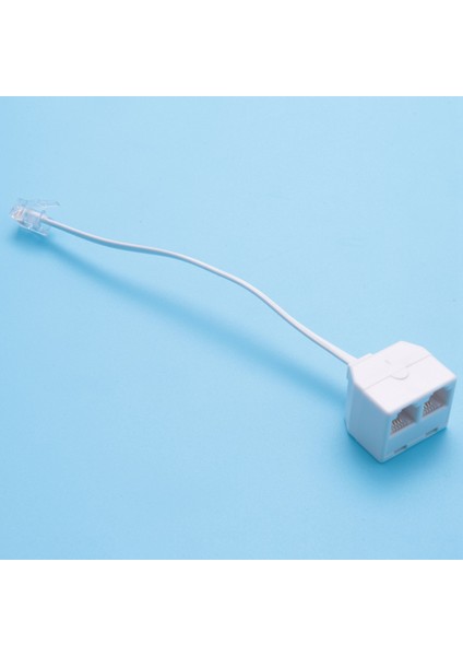 RJ11 6P4C Telefon Ayırıcı 1 Erkek 2 Dişi - Beyaz (Yurt Dışından) fırsatları