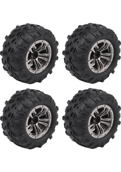 4 Adet 80MM Tekerlek Xinlehong Q901 Q902 9130 9136 Hosim 1/16 Rc Araba ile Uyumlu,1 (Yurt Dışından)