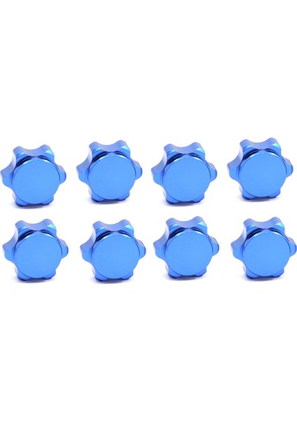 8 Adet Alüminyum Jant Göbeği Kapağı 17MM Altıgen Somun 1/8 Rc Araba Için, Mavi (Yurt Dışından)