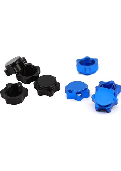 8 Adet Alüminyum Jant Göbeği Kapağı 17MM Altıgen Somun 1/8 Rc Araba Için, Mavi (Yurt Dışından)