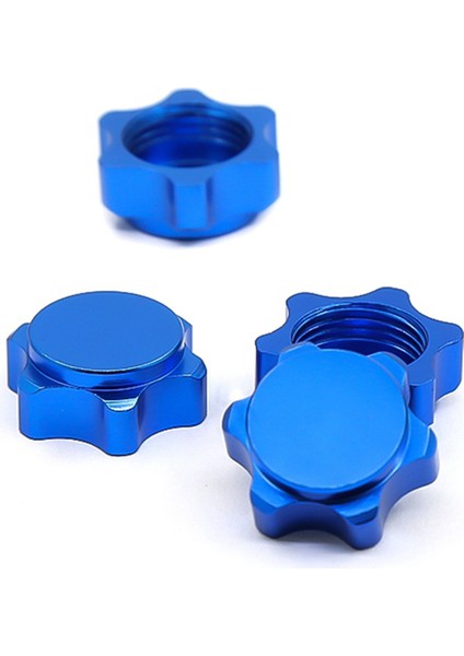 8 Adet Alüminyum Jant Göbeği Kapağı 17MM Altıgen Somun 1/8 Rc Araba Için, Mavi (Yurt Dışından)