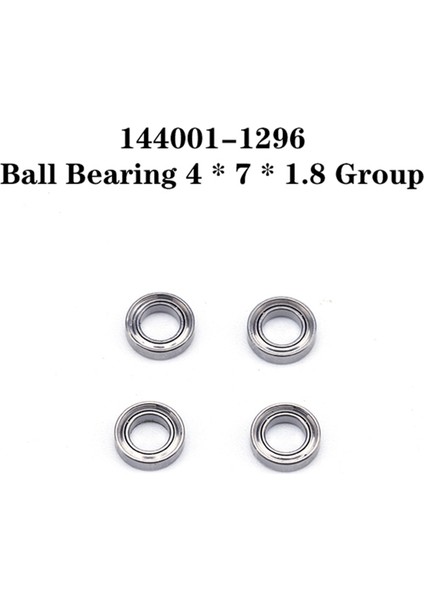 24X 144001-1296 Wltoys 144001 1/14 Rc Araba Parçaları ile Uyumlu Rulman, 4X7X1.8 (Yurt Dışından)