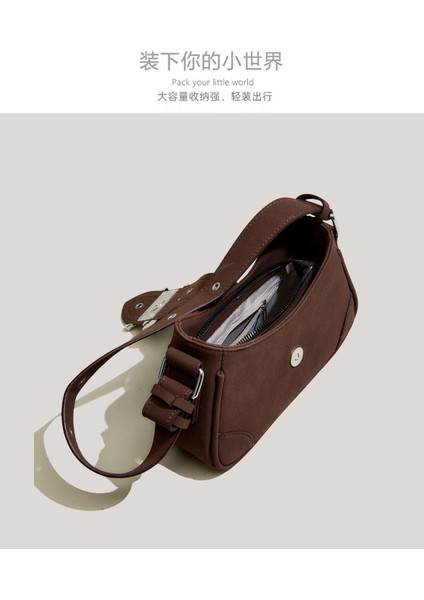 Retro Buzlu Süet Çanta 2024 Yeni Millennium Sıcak Kız Koltukaltı Çanta Kadın El Crossbody Çanta (Yurt Dışından) fiyatları