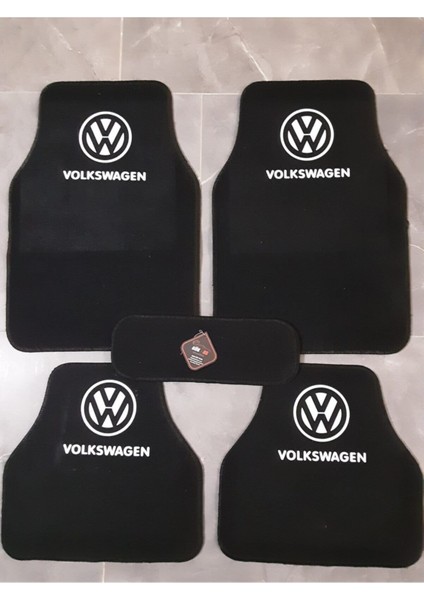 Volkswagen Passat Logolu Siyah Çift Katlı Halı Paspas Seti