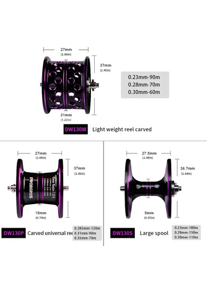 DW130S Stili Sağ El Proberos 10KG Max Sürükle Baitcasting Reel 7.2:1 Yüksek Hızlı Ultralight Renkli Balıkçılık Reel 9 + 1bb Metal Makara Yemi Döküm Makarası (Yurt Dışından) indirimleri
