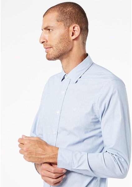 Refined Poplin Mavi Gömlek fiyatları