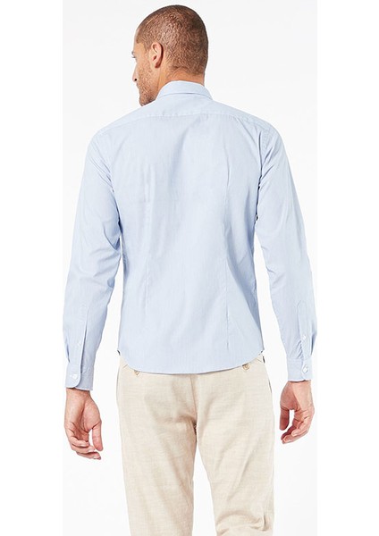 Refined Poplin Mavi Gömlek fırsatları