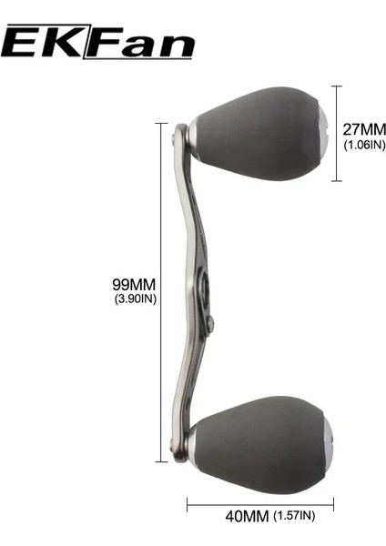 Tatlı Su Siyah Stili Ekfan Paslanmaz Çelik Balıkçılık Reel Kolu Eva Düğmeleri Baitcasting Balıkçılık Reel Rocker G Reel Kolu Aksesuarları (Yurt Dışından) indirimleri