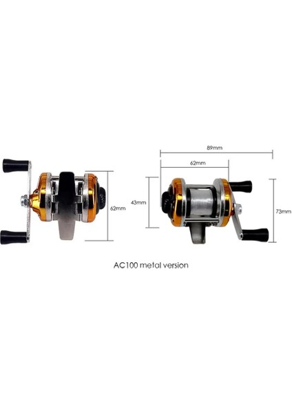 Mavi Stil Mini Taşınabilir Kış Buz Balıkçılık Reel Baitcasting Çift Rocker Yem Döküm Balıkçılık Reel Pürüzsüz Kolu Yüksek Frenleme Mukavemeti (Yurt Dışından) fırsatları