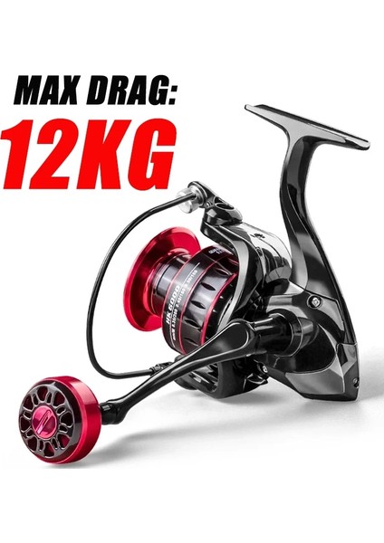 Tlg Shop Hk Tarzı 2000 Serisi Hfbırdg Balıkçılık Reel Max Sürükle 12KG Metal Makara Yüksek Hızlı Sazan Balıkçılık Reel G Deniz Tuzlu Su Makarası (Yurt Dışından)