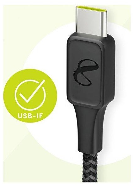 Instant Connect Kablo Usb-C Usb-C,siyah,1.5m