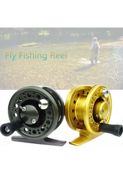 Sarı Stil Fly Ice Fishing Reel 1 + 1bb Tuzlu Su Makaraları Tatlı Su Takımları Kış Açık Balıkçılık Için G Makaraları Ultra-Hafif (Yurt Dışından)