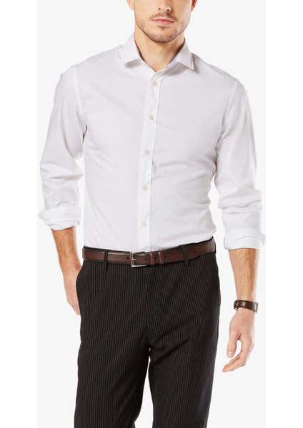 Refined Poplin Beyaz Gömlek fırsatları