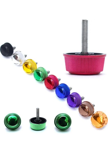 Yeşil Stil 2 Adet Balıkçılık Reel Kolu Kavrama Vidaları Somunlar Goldensilver Renk Külbütör Vidalı Kapak Mücadele Aksesuarları Parçaları (Yurt Dışından)