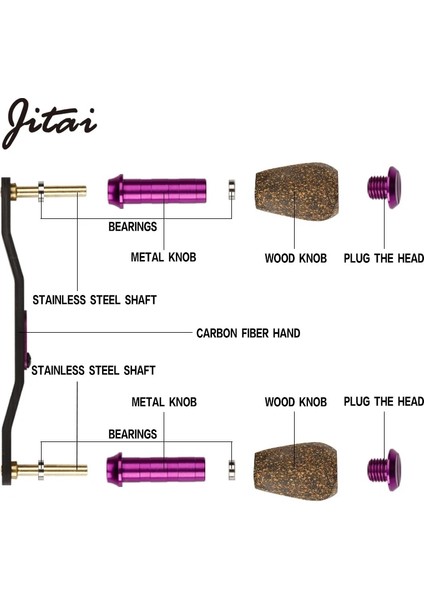 Siyah Stil No.4 Boyutu Jıtaı Karbon Fiber Balıkçılık Reel Kolu Baitcastingg Tekerlekler Için 7*4mm Delik Dayanıklı Ahşap Düğmeler Balıkçılık Aksesuarları Rocker (Yurt Dışından) indirimleri