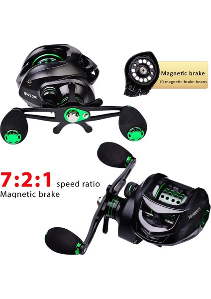 BP10L Stili 7.2:1 Dişli Oranı 3 + 1bb Metal Yem Döküm Makarası 10KG Max Sürükle Baitcasting Balıkçılık Makarası Deniz Oltası Tekerlek Cazibesi Aksesuarları (Yurt Dışından) modelleri