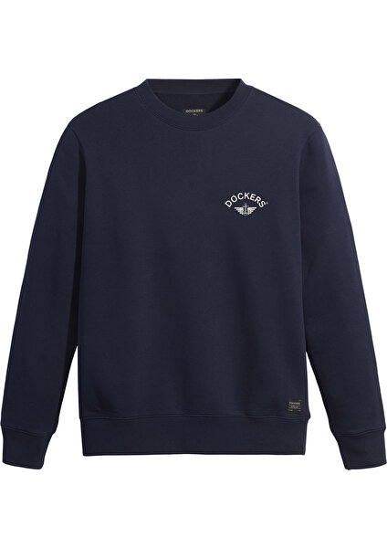 Crewneck Lacivert Sweatshirt