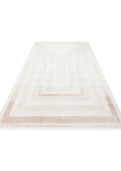 Mahal MHL13 Cream Beıge Modern Desenli Yüksek Kalite Sık Dokuma 120 Tarak Ipek Halı indirimleri
