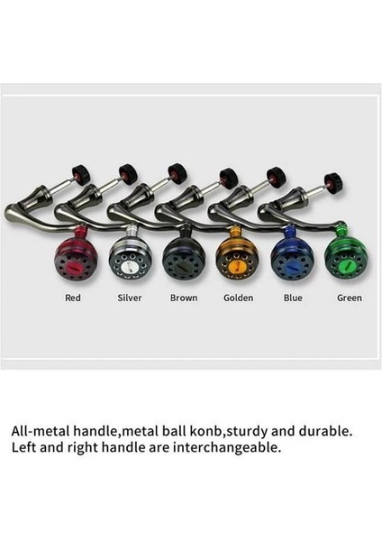 Altın Orta Stil Metal Külbütör Tüm Metal Balıkçılık Reel G Makara Kolu Kavrama Balıkçılık Reel Değiştirme Için Sallanan Kolu (Yurt Dışından)