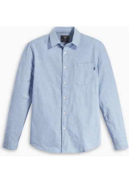 Casual Mavi Gömlek, Slim Fit