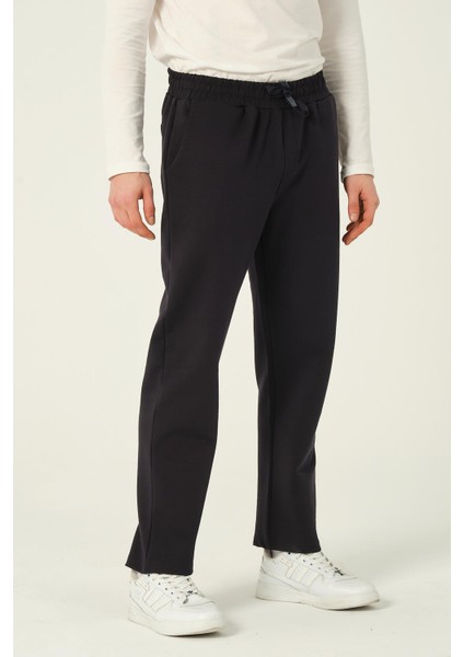 Erkek Basic Jogger Pantolon Scuba Eşofman Altı Düz Paça