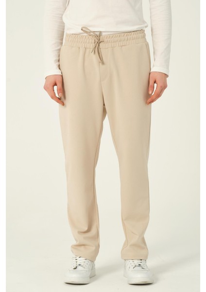 Erkek Basic Jogger Pantolon Scuba Eşofman Altı Düz Paça