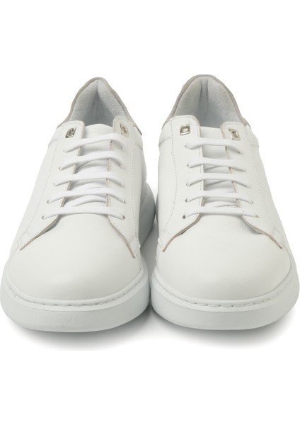 Erkek Sneaker ( Günlük) KA-C11744 John May Casual Beyaz Maçka-Taş Süet