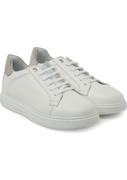Erkek Sneaker ( Günlük) KA-C11744 John May Casual Beyaz Maçka-Taş Süet