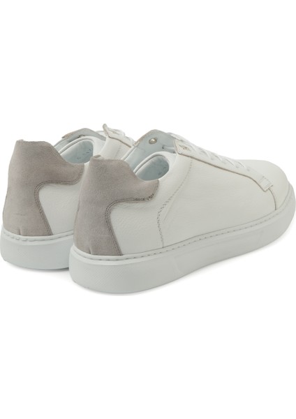 Erkek Sneaker ( Günlük) KA-C11744 John May Casual Beyaz Maçka-Taş Süet