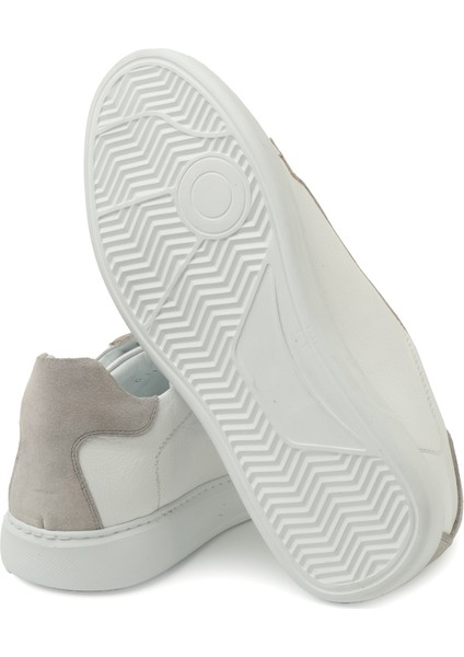 Erkek Sneaker ( Günlük) KA-C11744 John May Casual Beyaz Maçka-Taş Süet
