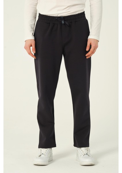 Erkek Basic Jogger Pantolon Scuba Eşofman Altı Düz Paça