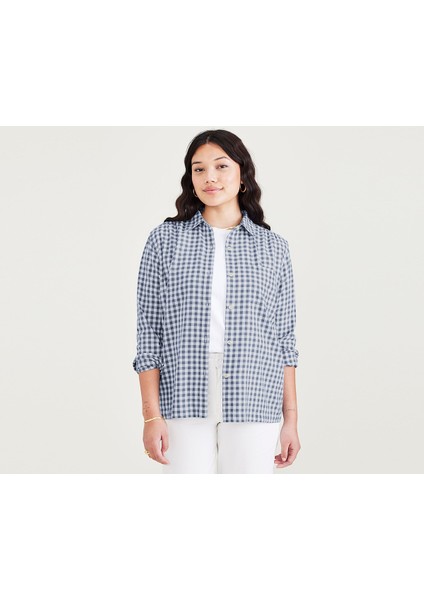 Favorite Button Up Mavi Gömlek, Relaxed Fit