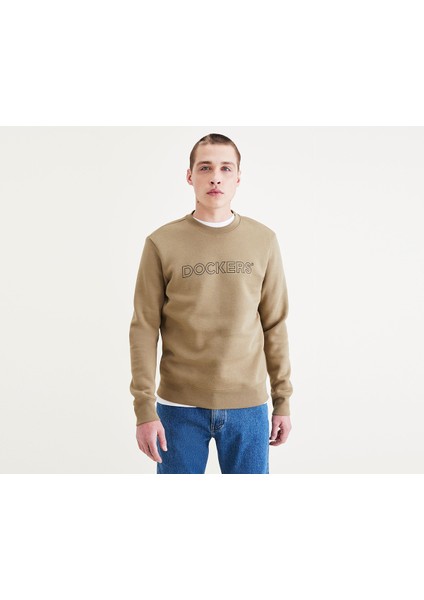 Crewneck Yeşil Sweatshirt