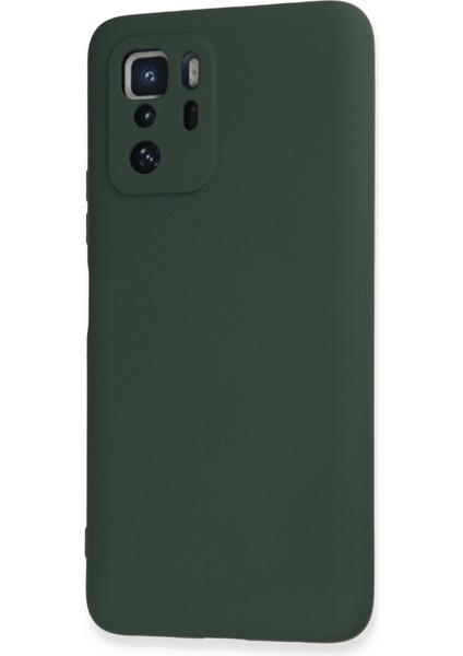 Xiaomi Poco X3 Gt Kılıf Nano Içi Kadife Silikon - Koyu Yeşil 300099