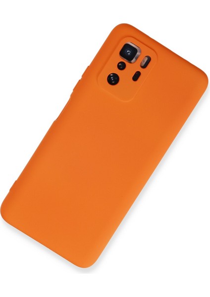 Xiaomi Poco X3 Gt Kılıf Nano Içi Kadife Silikon - Turuncu 300099