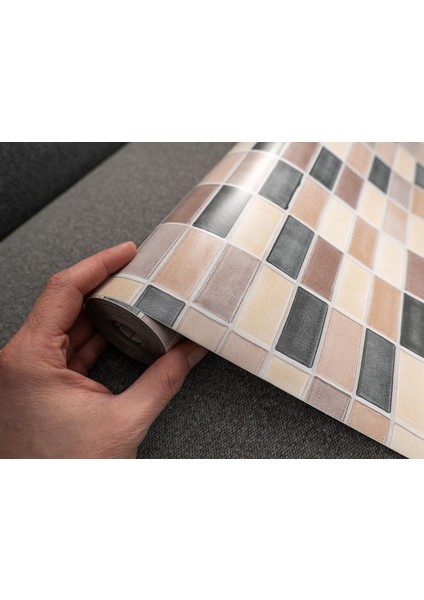 Desenli Kendiliginden Yapışkanlı Kaplama Folyosu 45 cm x 1 mt EFL079