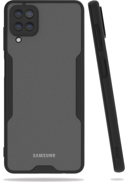 Samsung Galaxy M32 Kılıf Platin Silikon - Siyah 300099