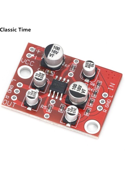 Dc 5V-15V AD828 Stereo Preamp Güç Amplifikatörü Kurulu Preamplifikatör Modülü (Yurt Dışından)