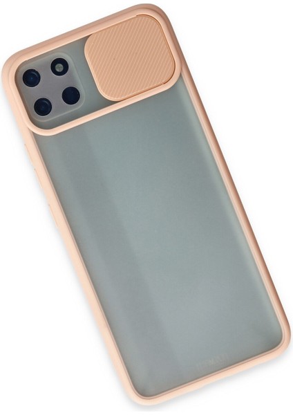 Realme C11 Kılıf Palm Buzlu Kamera Sürgülü Silikon - Pembe 300099 modelleri