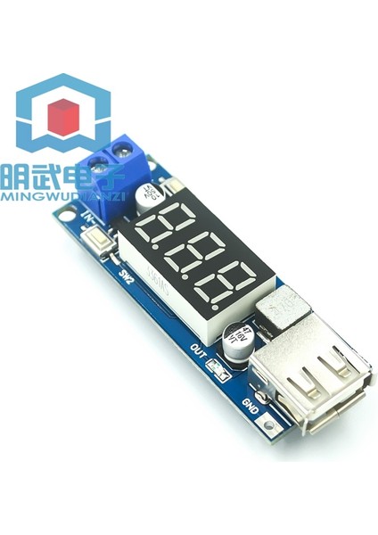 Dc-Dc Buck Besleme Modülü Araç Aküsü Voltmetre + 5V USB Şarjlı Telefon (Yurt Dışından) fiyatları