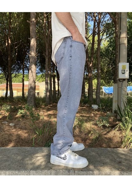 Buz Mavi Baggy Pantolon modelleri