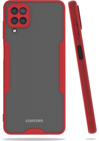 Samsung Galaxy M22 Kılıf Platin Silikon - Kırmızı 300099