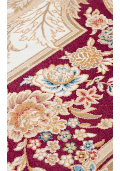 Isfahan İSF07 Red Modern ve Geleneksel Desenli Yüksek Kalite Sık Dokuma 150 Tarak Ipek Halı fırsatları