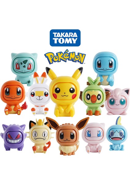 12 Stil Pokemon Anime Figürleri Oyuncaklar Değişken Yüz Modeli Pikachu Charmander Squirtle Çocuk Doğum Günü Hediyeleri Için Kawaii (Yurt Dışından)