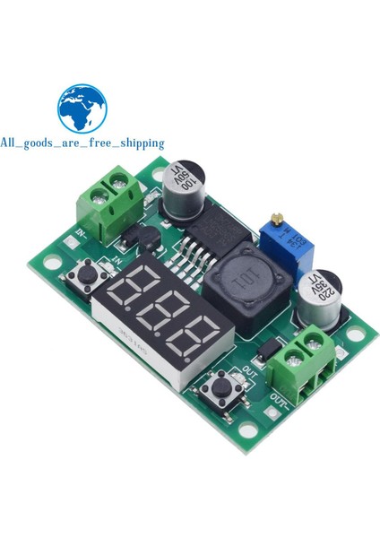 Tzt LM2596 Dc 4.0~40 Ila 1.3-37V Ayarlanabilir Kademeli Güç Modülü + LED Voltmetre Dc/dc (Yurt Dışından)