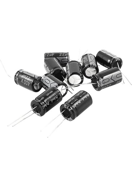 10 Adet 22UF 400V 105C Radyal Elektrolitik Kondansatörler Siyah 13MM x 21MM (Yurt Dışından)