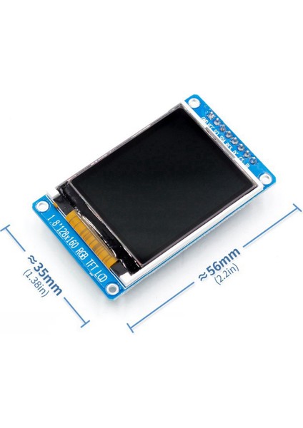 Namuny 2 Adet 1.8 Inç LCD Ekran Tam Renkli 128X160 Rgb Spı Tft LCD Ekran ST7735S 3.3V (Yurt Dışından)