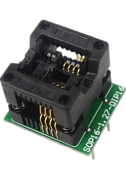 SOP16 To DIP16 Ic Programcı Adaptör Soketi Adaptör Soketi 150MIL Çip Programcı SOP16-1.27 Adaptör Soketi DIP16 OTS16-1.27-03 (Yurt Dışından)