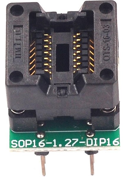 SOP16 To DIP16 Ic Programcı Adaptör Soketi Adaptör Soketi 150MIL Çip Programcı SOP16-1.27 Adaptör Soketi DIP16 OTS16-1.27-03 (Yurt Dışından)