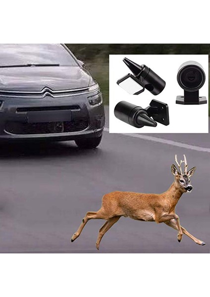 Flyeer Araçlar Için 4 Adet Geyik Uyarısı Geyik Çarpışmalarını Önler Araba Geyik Uyarısı Oto Motosiklet Kamyon Suv ve Atv Için Siyah Ultrasonik Yaban Hayatı Uyarısı (Yurt Dışından)